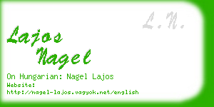 lajos nagel business card